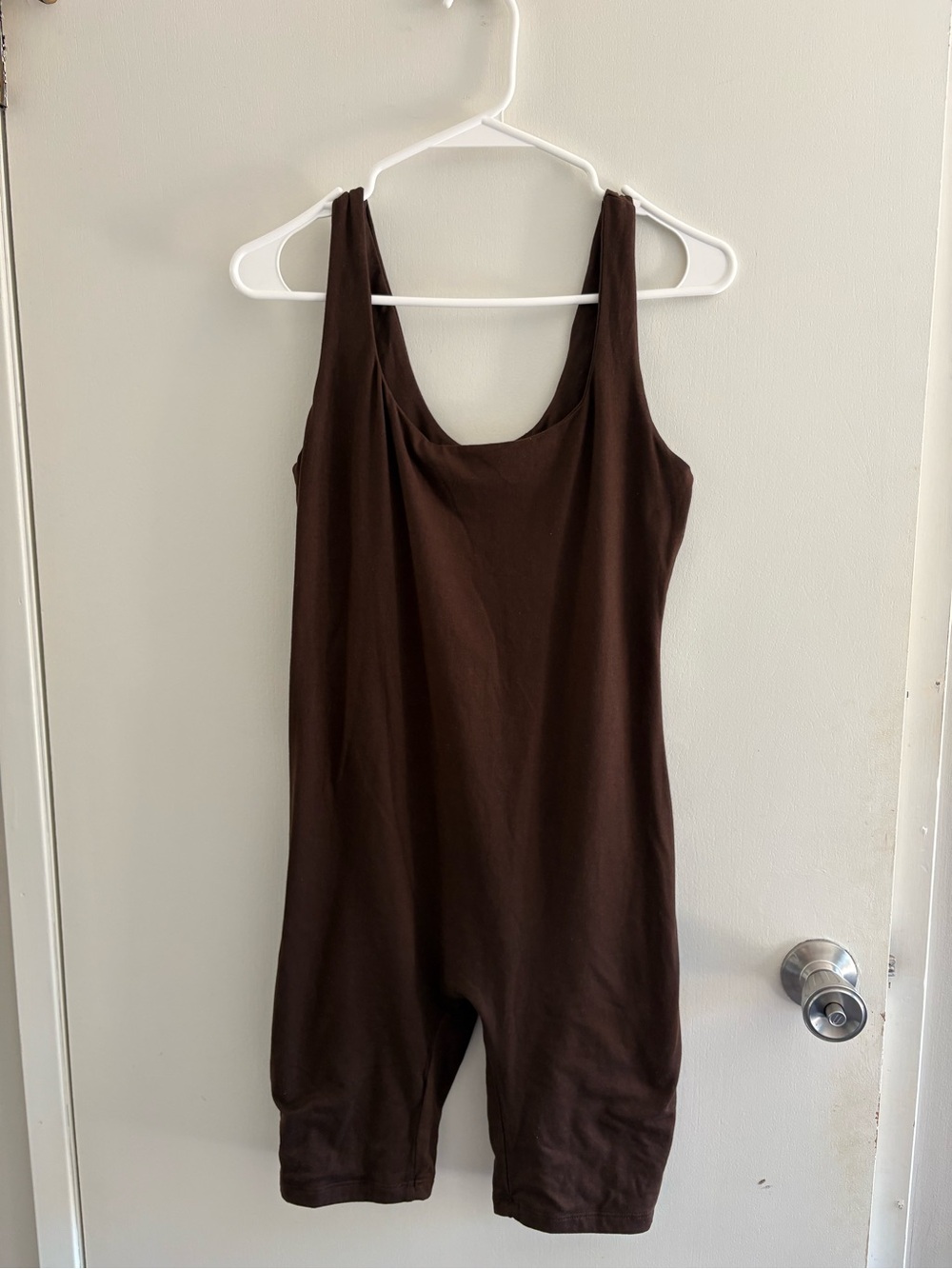Brown Scoop Neck Sleeveless Jumpsuit